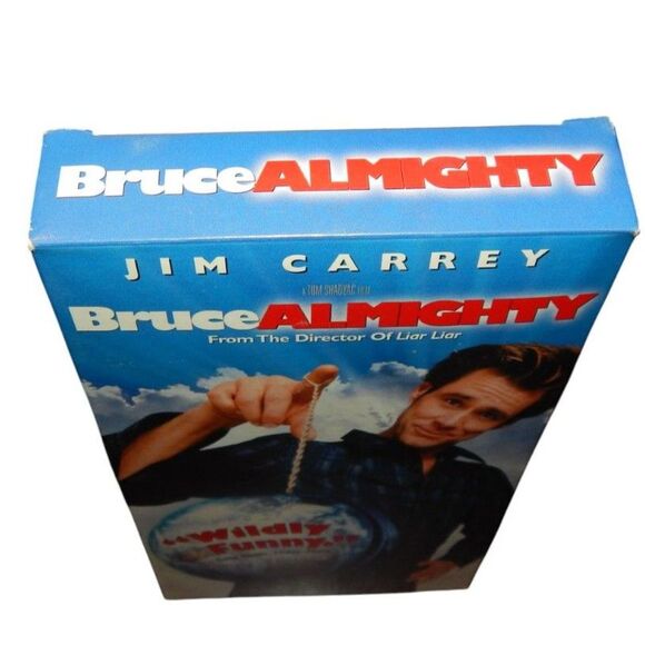 BRUCE ALMIGHTY vintage VHS in original paper case Jim Carrey comedy - Picture 5 of 7
